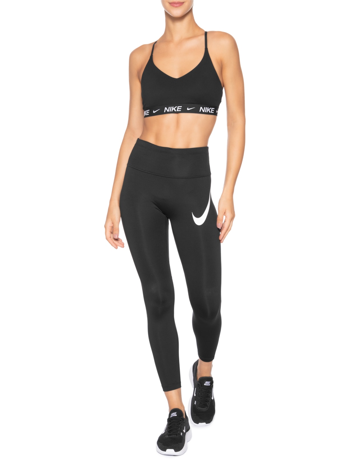 Calça Feminina Legging W Df Tempo Hr 7/8 TGT SWHBR Preto Nike