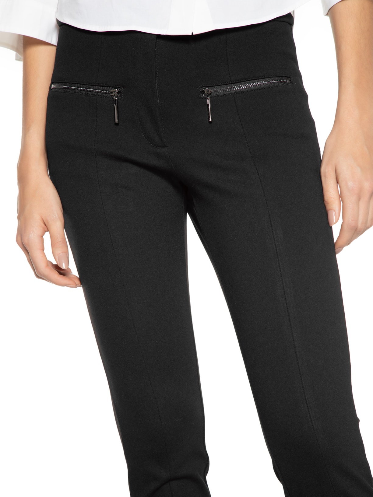 Calça Feminina Legging Zíper Preto Le Lis