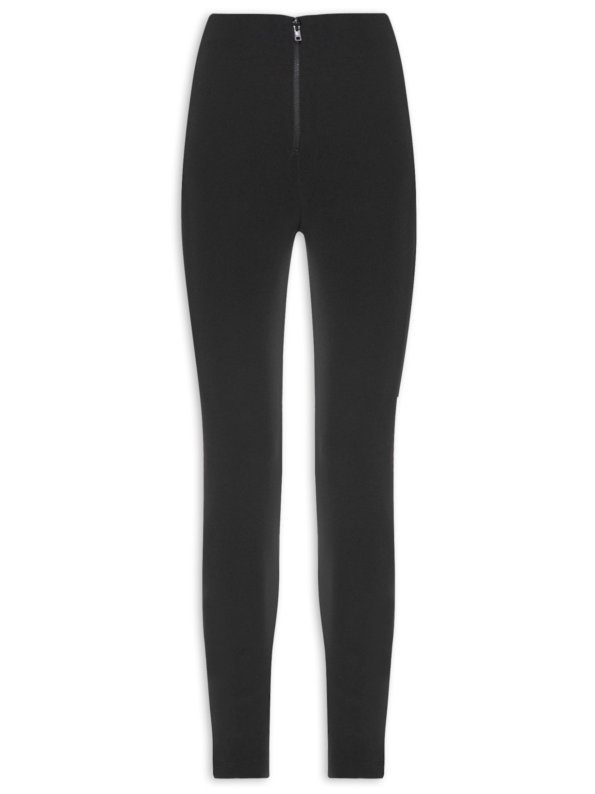 Calça Feminina Legging Zíper - Preto