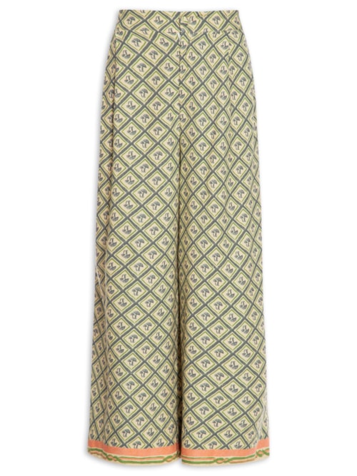 Calça Feminina Lenço Cogumelo - Verde