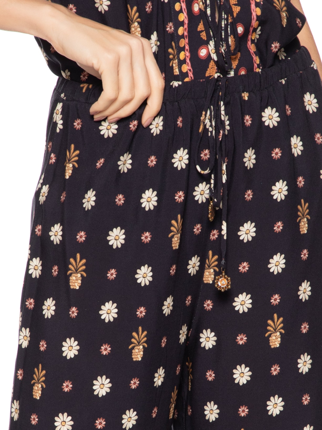 Calça Feminina Lenço Lili Preto Farm