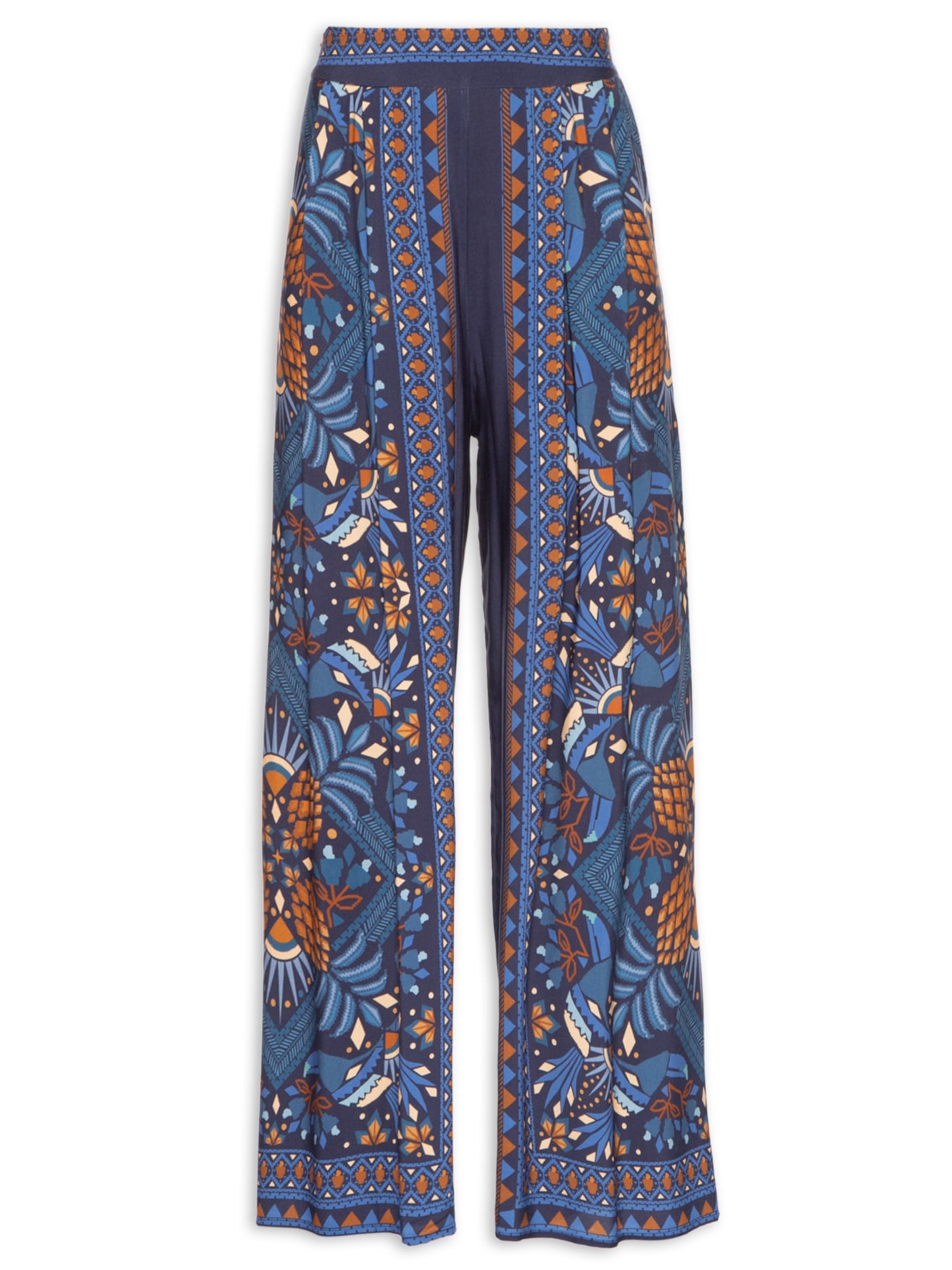 Calça Feminina Lenço Magia Tropical - Azul