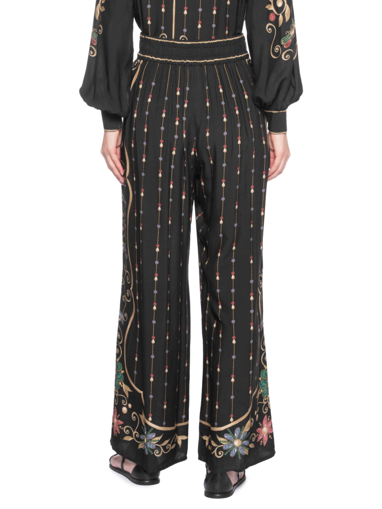 Calça Feminina Lenço Petra Preto Farm