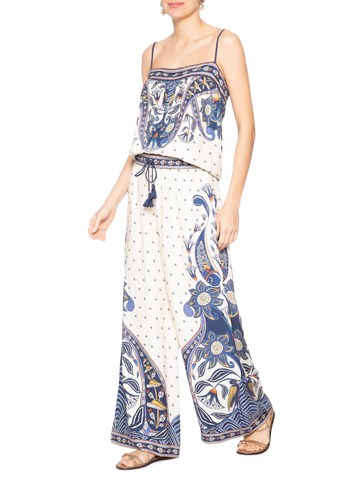 Calça Feminina Lenço Riviera Azul Farm