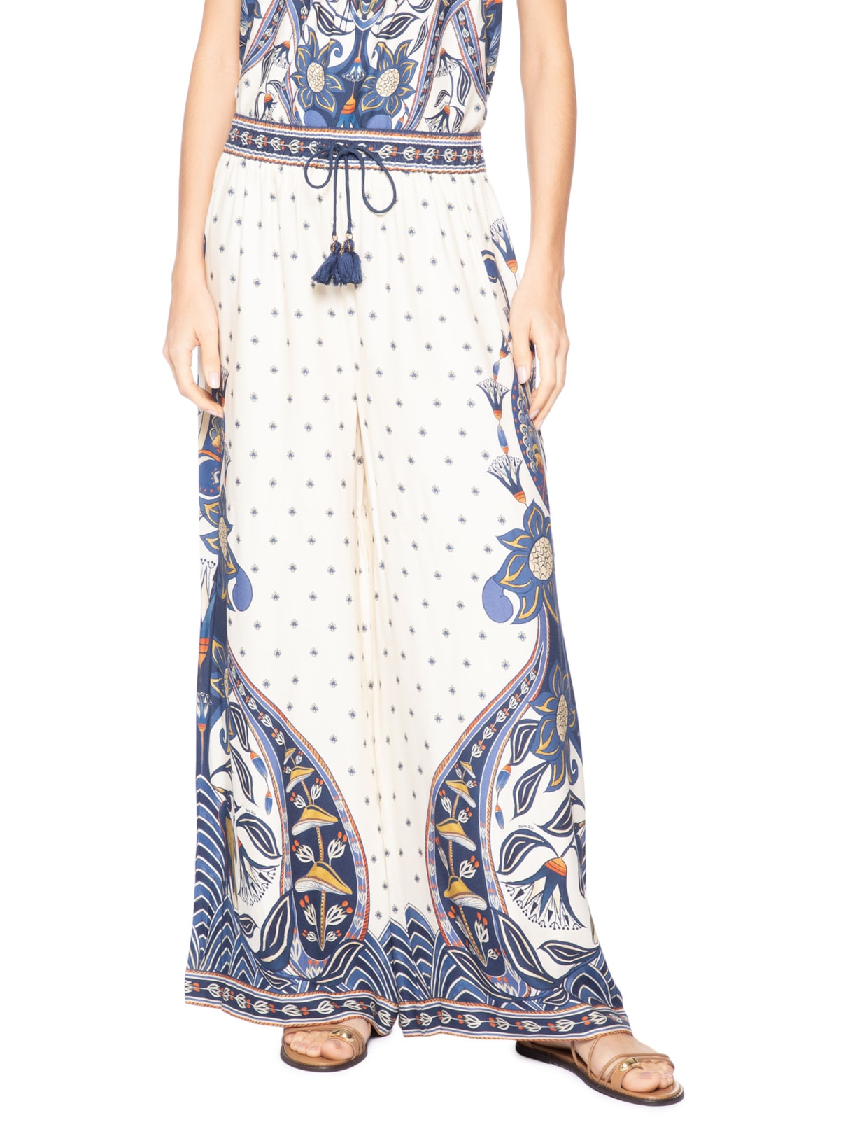Calça Feminina Lenço Riviera Azul Farm
