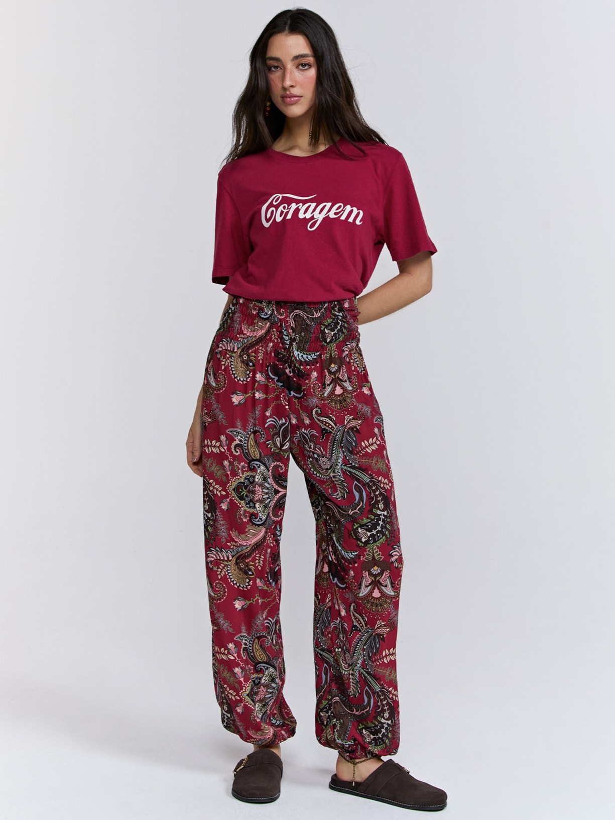 Calça Feminina Lenir Vermelho Triya