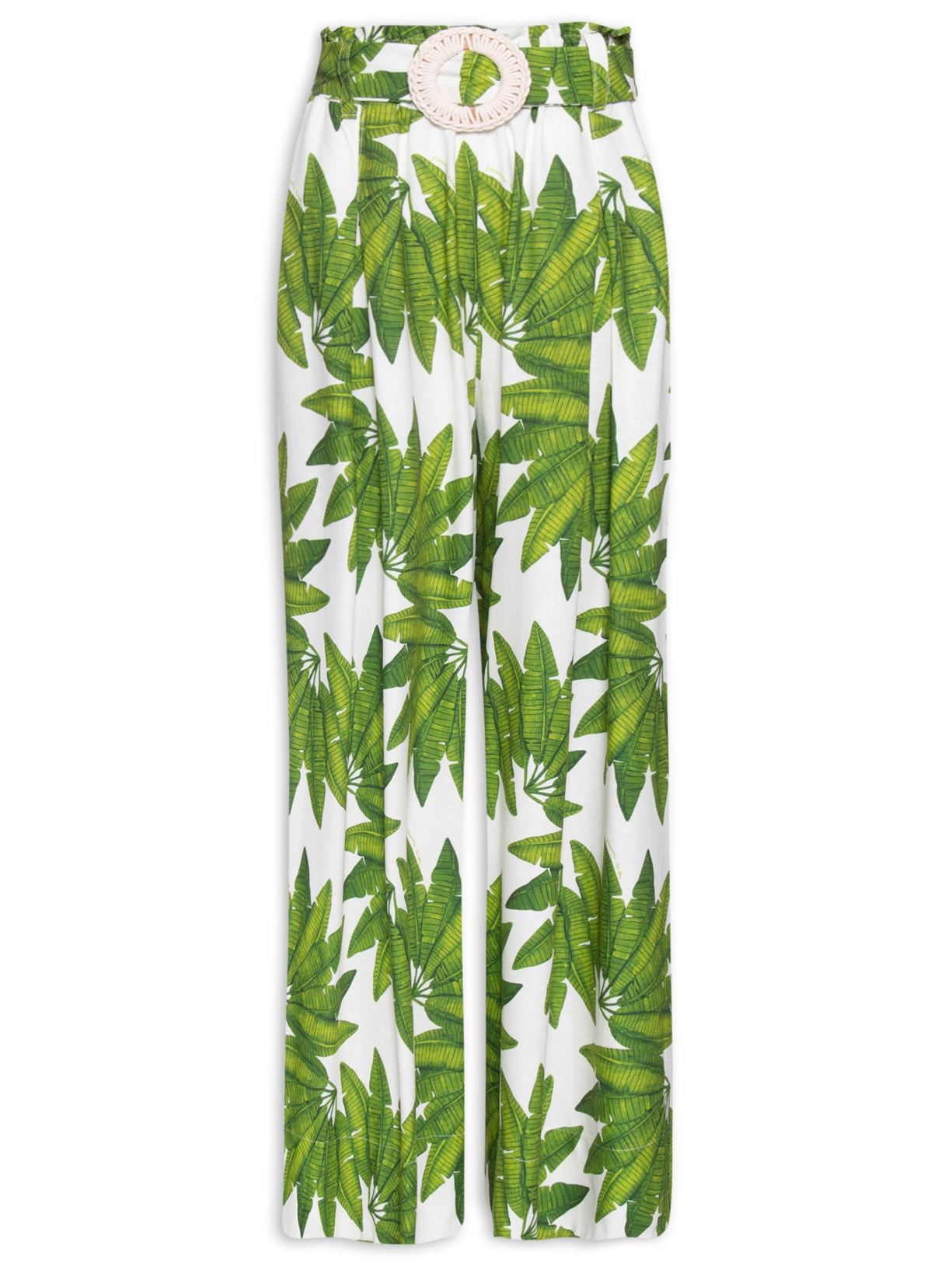 Calça Feminina Leque De Palmeira - Verde