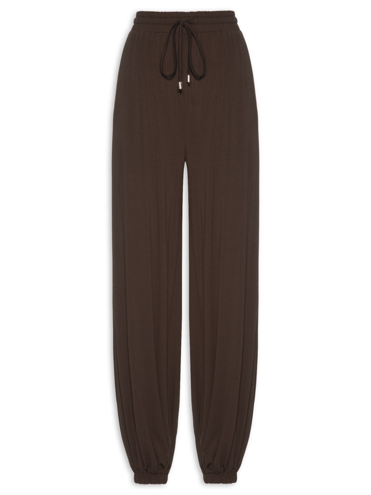 Calça Feminina Leve Ballon – Marrom Basiq