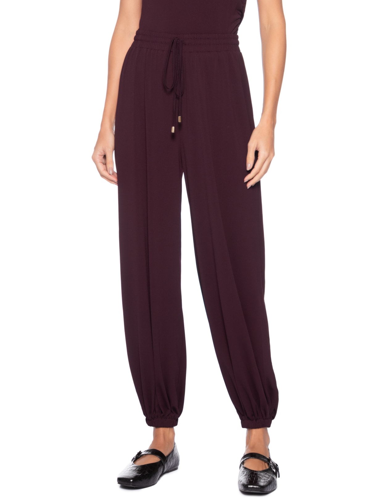 Calça Feminina Leve Ballon – Vermelho Basiq