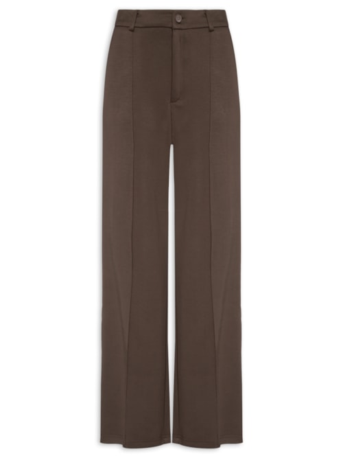 Calça Feminina Leve Reta - Marrom