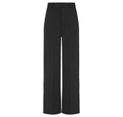 Calça Feminina Leve Reta - Preto