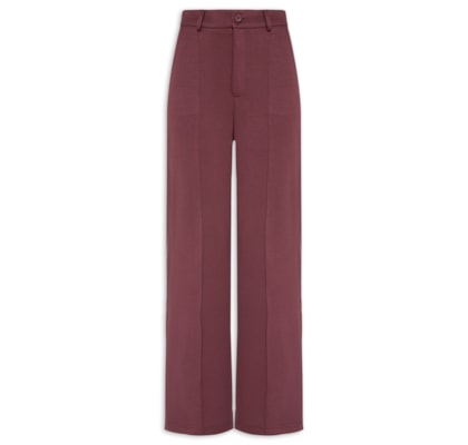 Calça Feminina Leve Reta - Vermelho