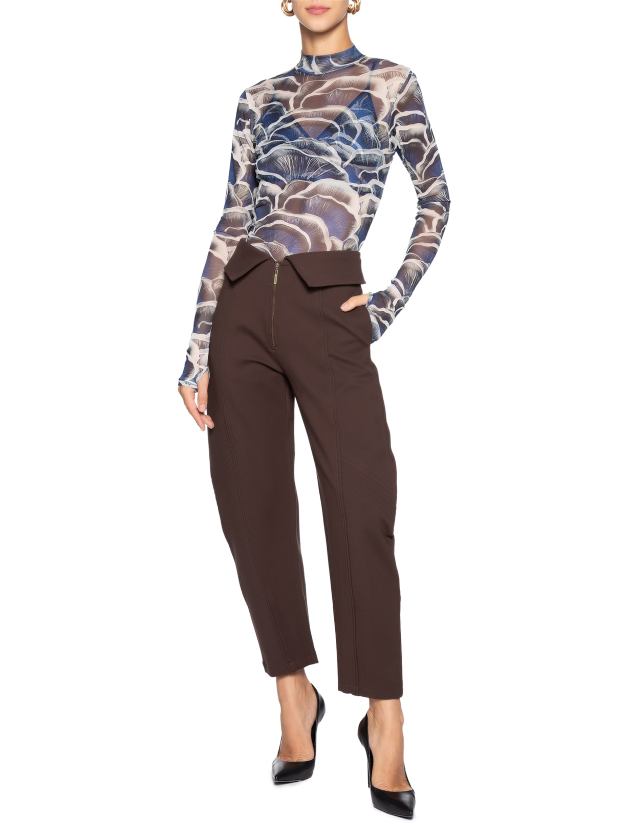 Calça Feminina Lilly Brown Marrom Niini