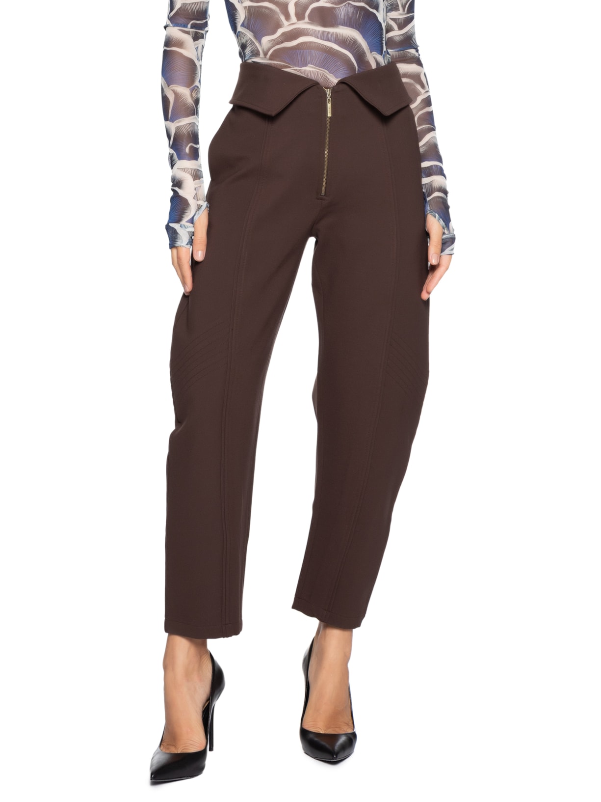 Calça Feminina Lilly Brown Marrom Niini