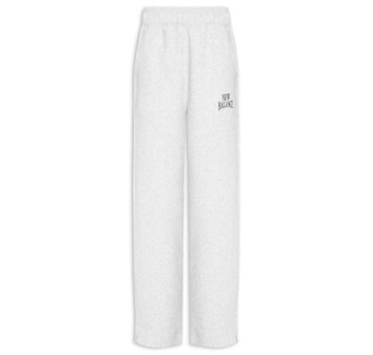 Calça Feminina Linear Heritage Barrel Sweat - Cinza
