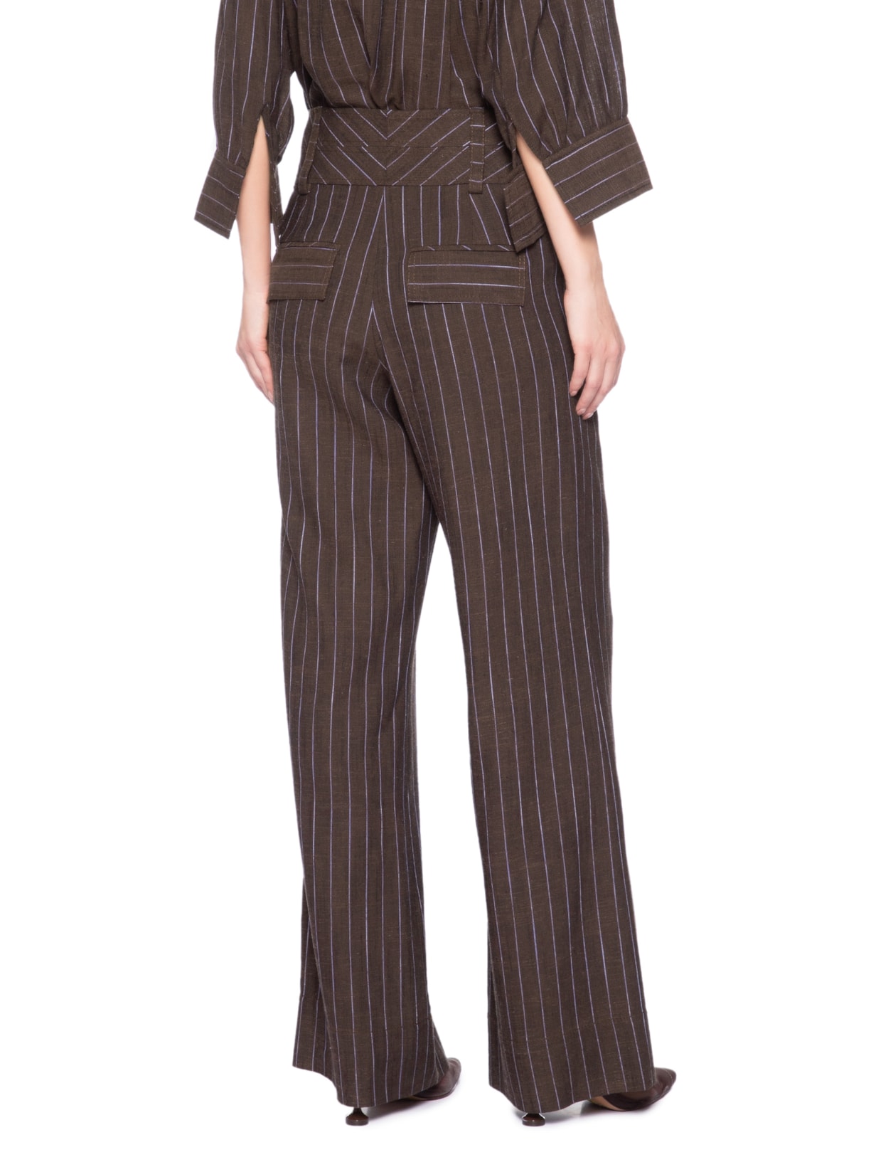 Calça Feminina Linen Fluid Bonnie Marrom Nk