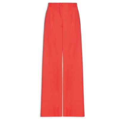 Calça Feminina Linho Alfaiataria - Vermelho