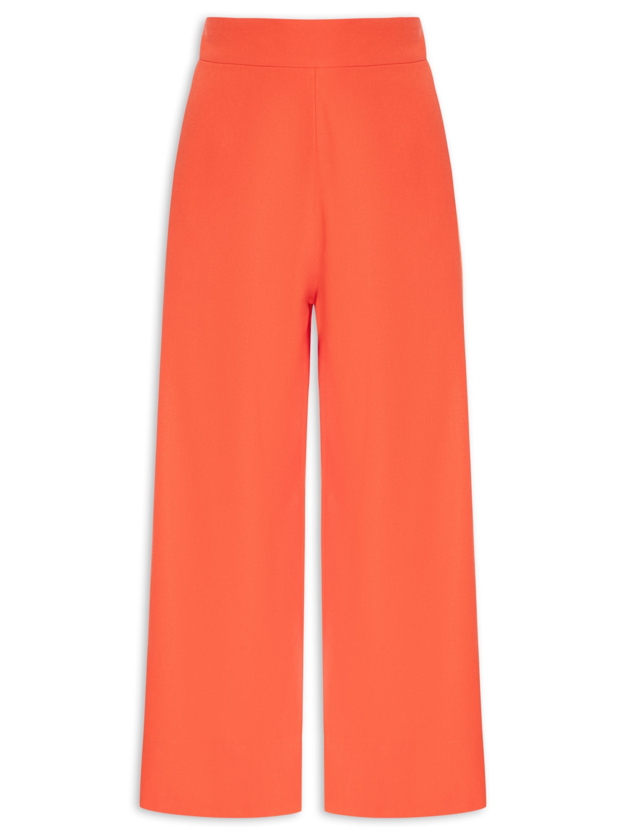 Calça Feminina Linho Bolso Faca - Vermelho
