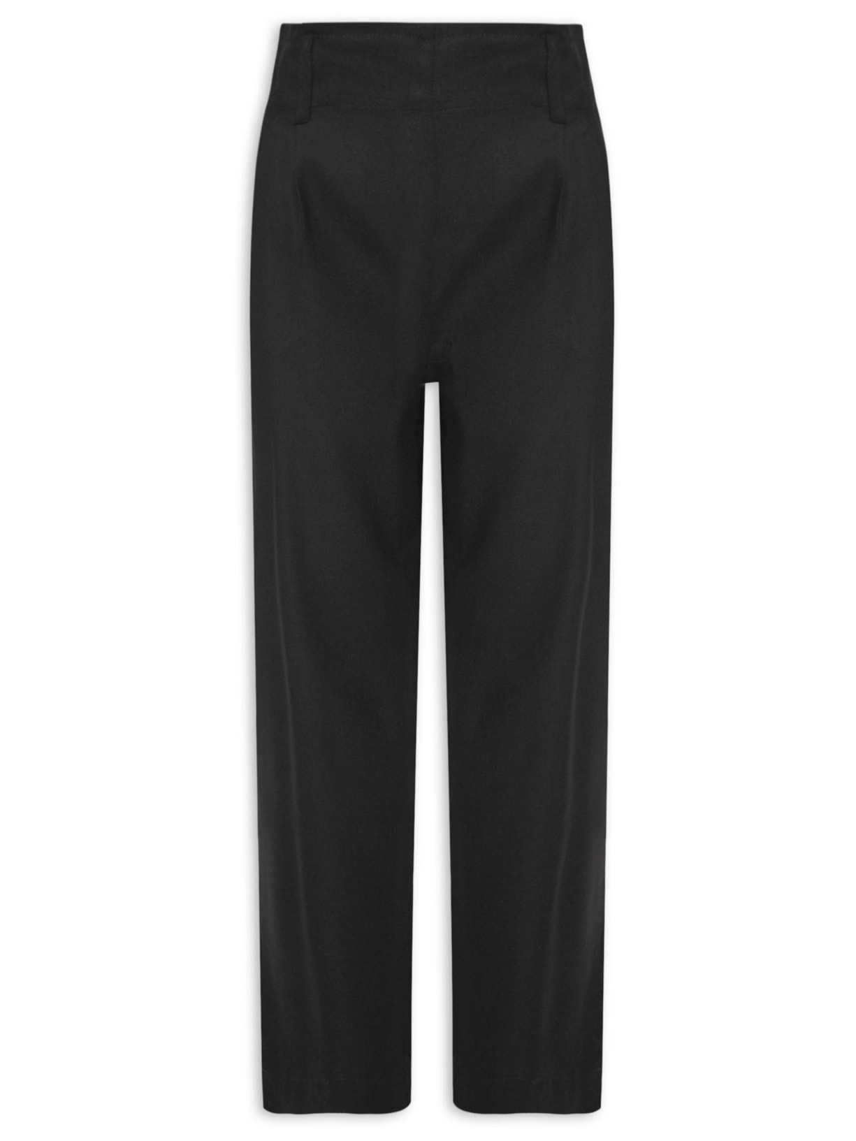 Calça Feminina Linho Cenoura - Preto