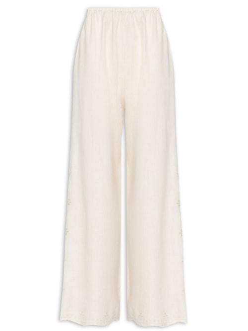 Calça Feminina Linho Classic - Off White