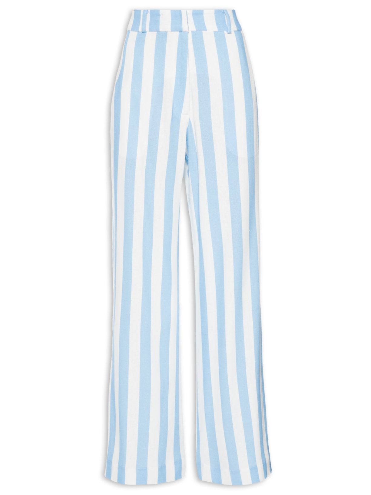 Calça Feminina Linho Estampa Marítima - Azul