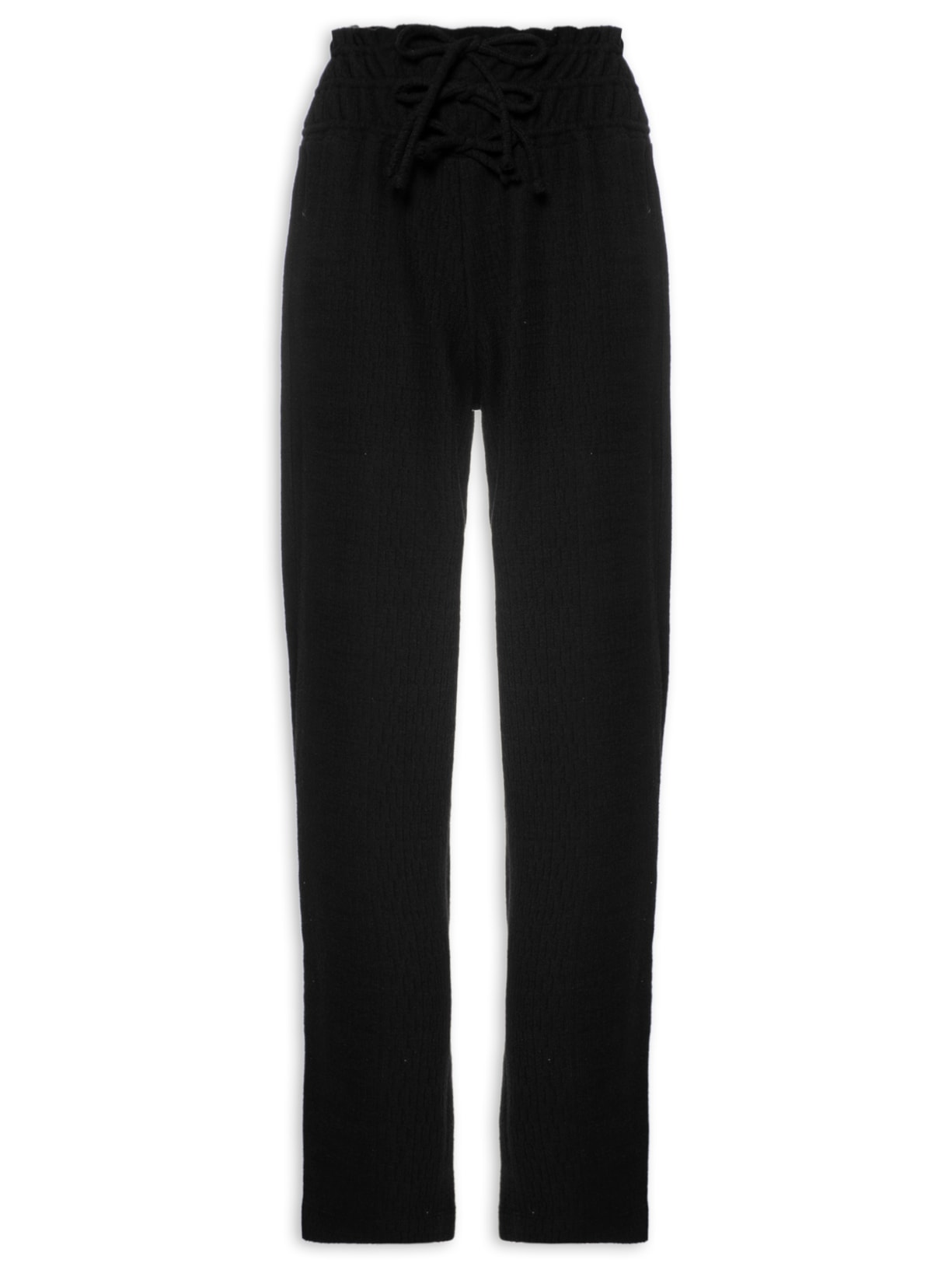 Calça Feminina Linho Moletom Preto '2Essential