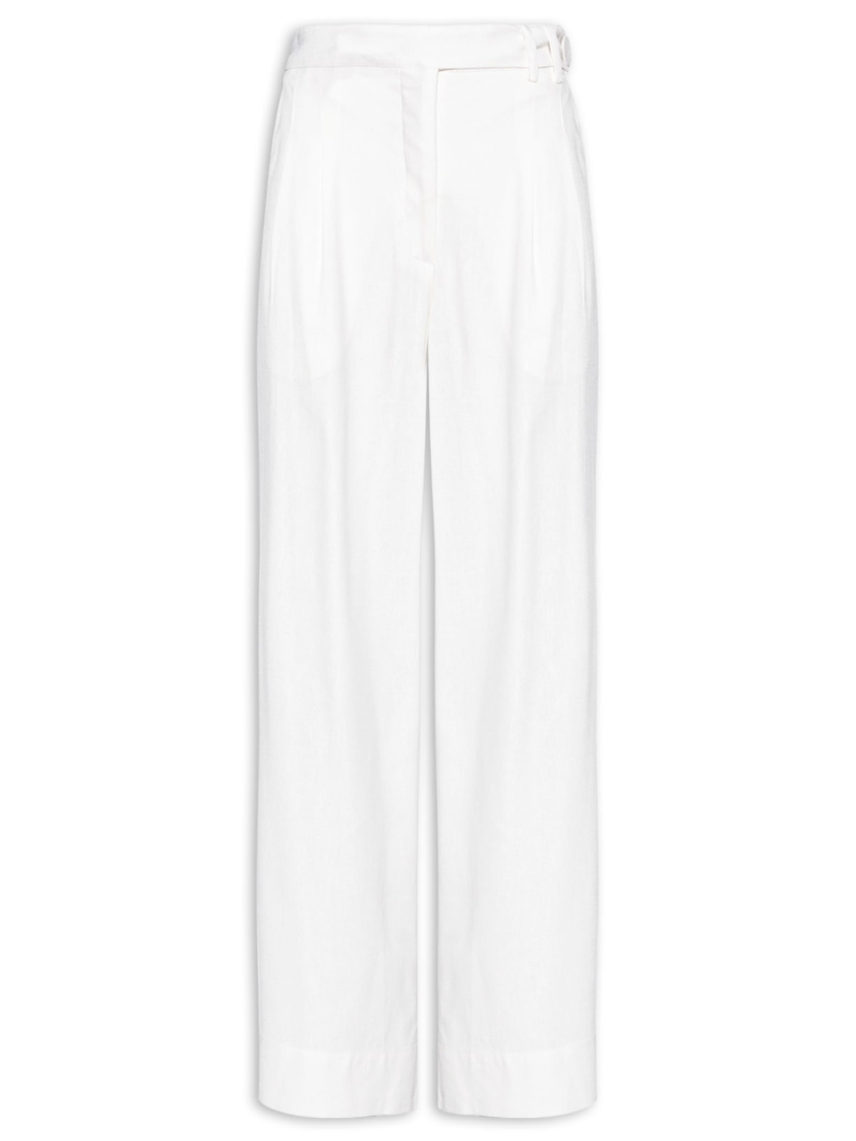 Calça Feminina Linho Passante Duplo - Off White