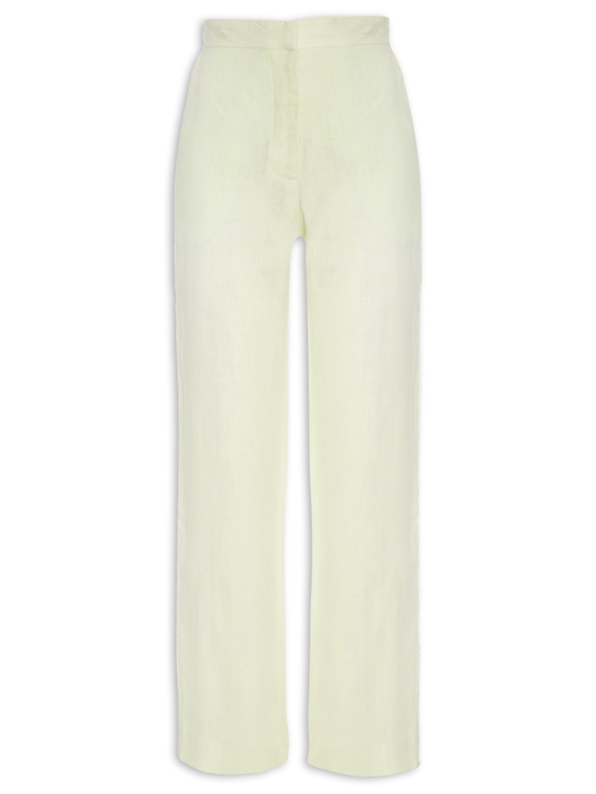 Calça Feminina Linho Reta Longa - Verde