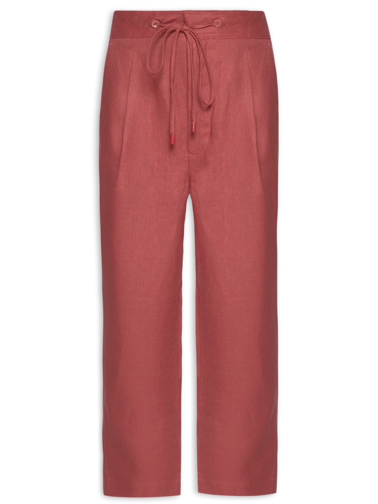 Calça Feminina Linho - Vermelho
