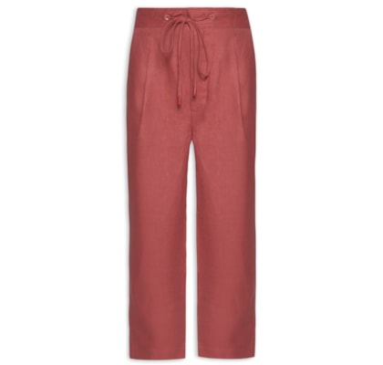 Calça Feminina Linho - Vermelho
