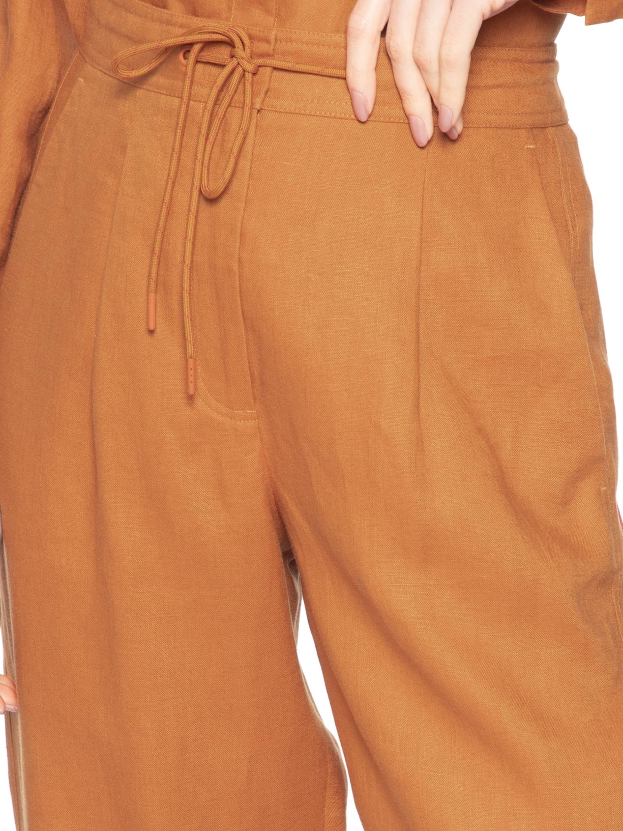 Calça Feminina Linho Zigzag Color – Laranja Animale