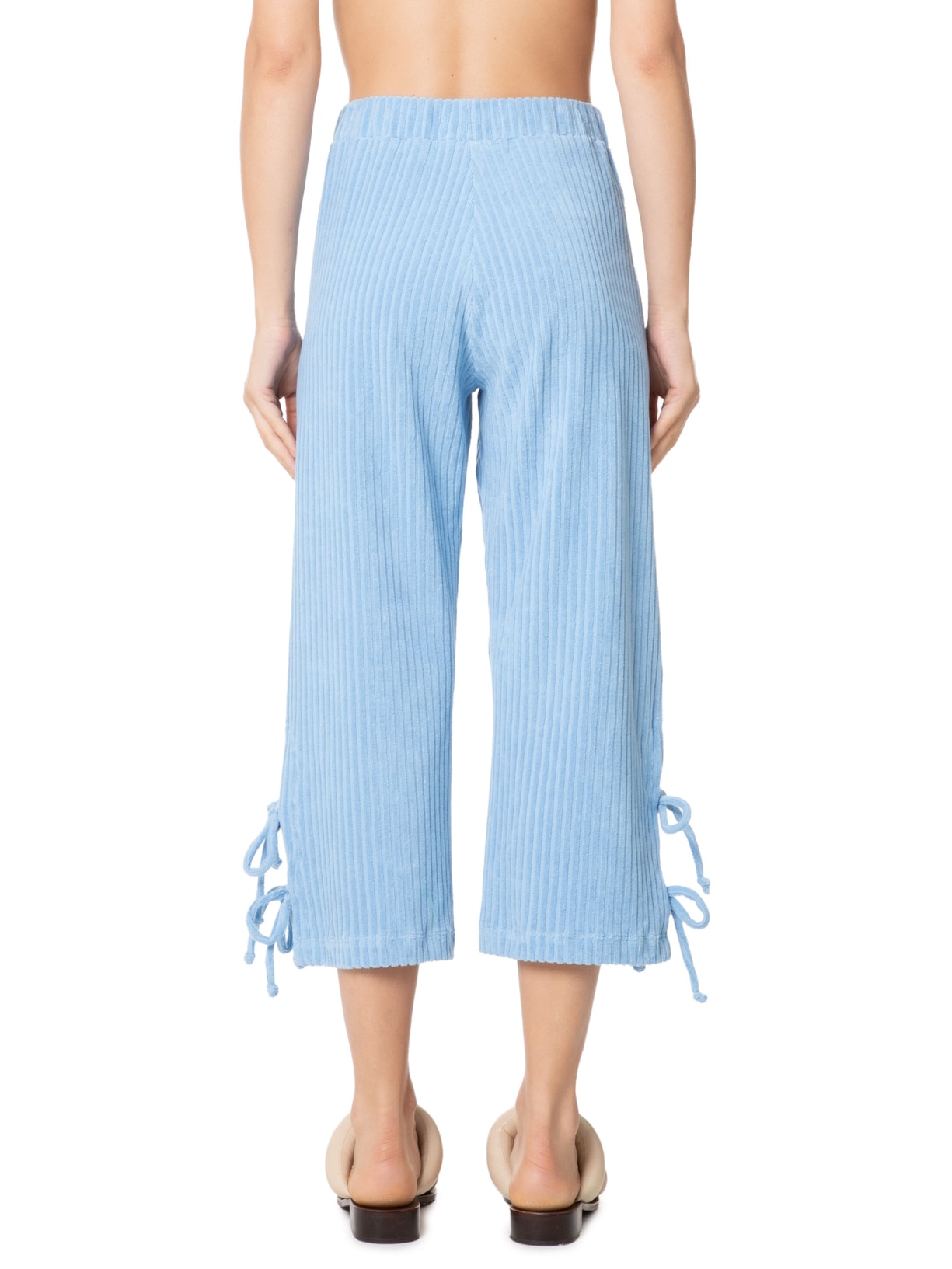 Calça Feminina Lisa Atoalhada Azul August Swim