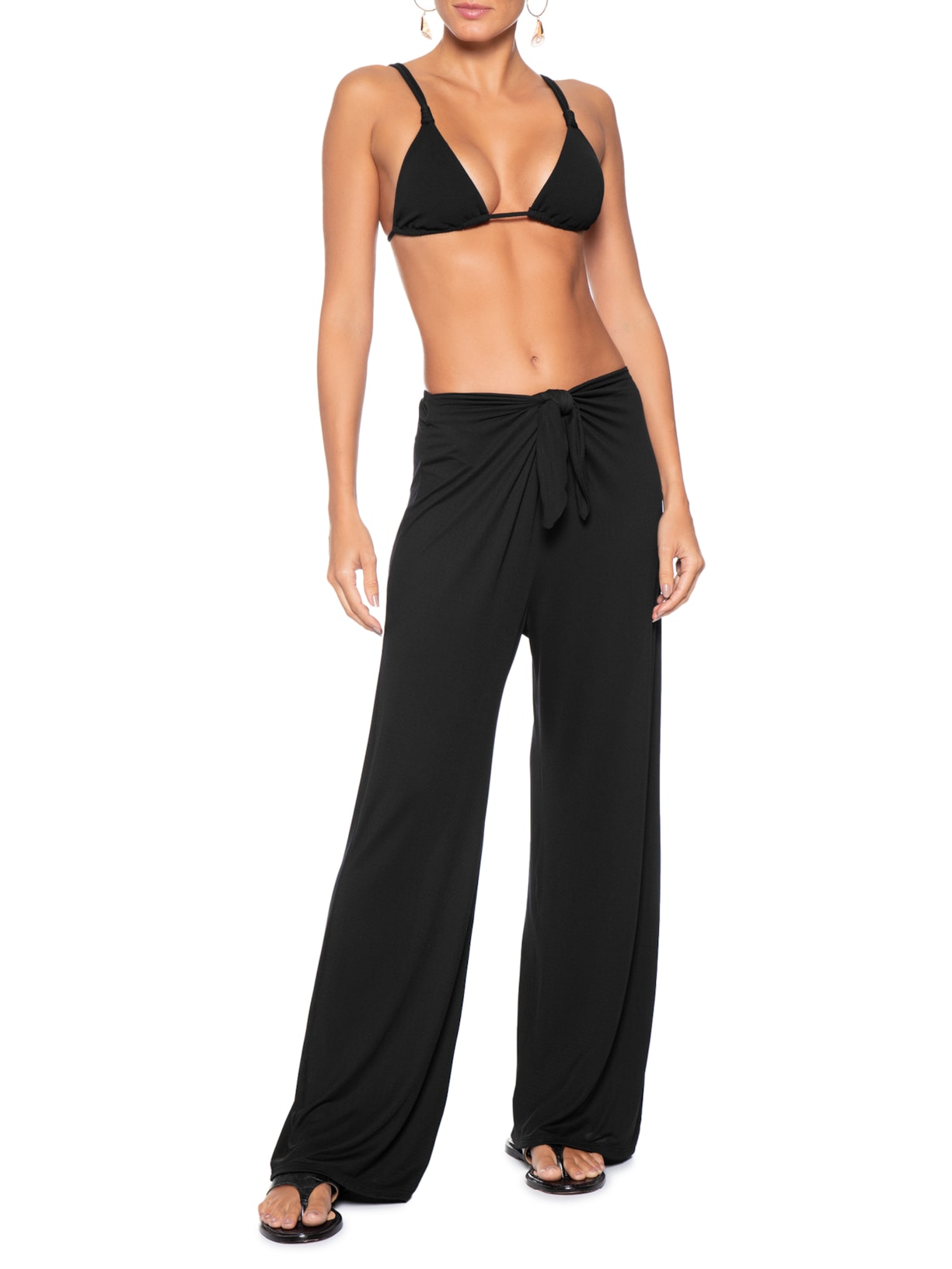 Calça Feminina Lisa Preto Cia Marítima