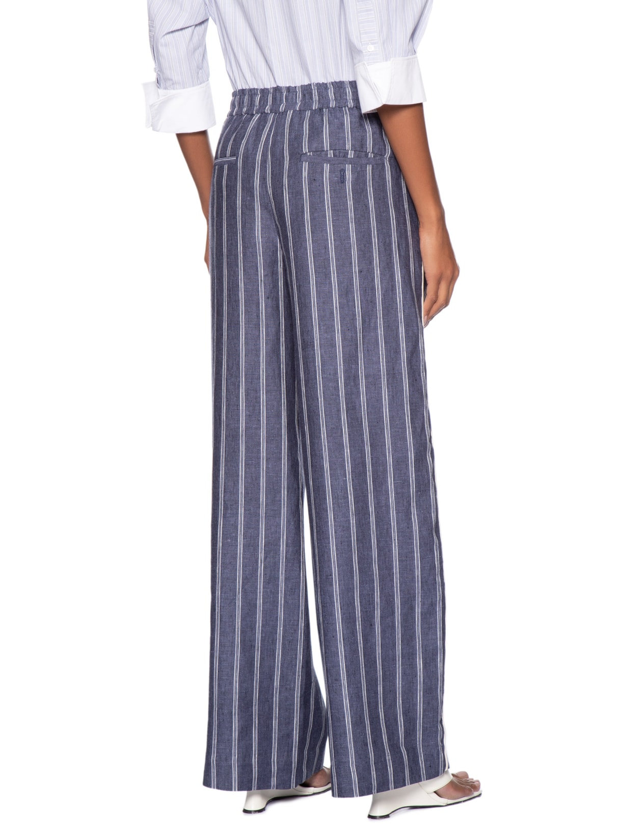 Calça Feminina Listra Vivo Lateral Azul Animale