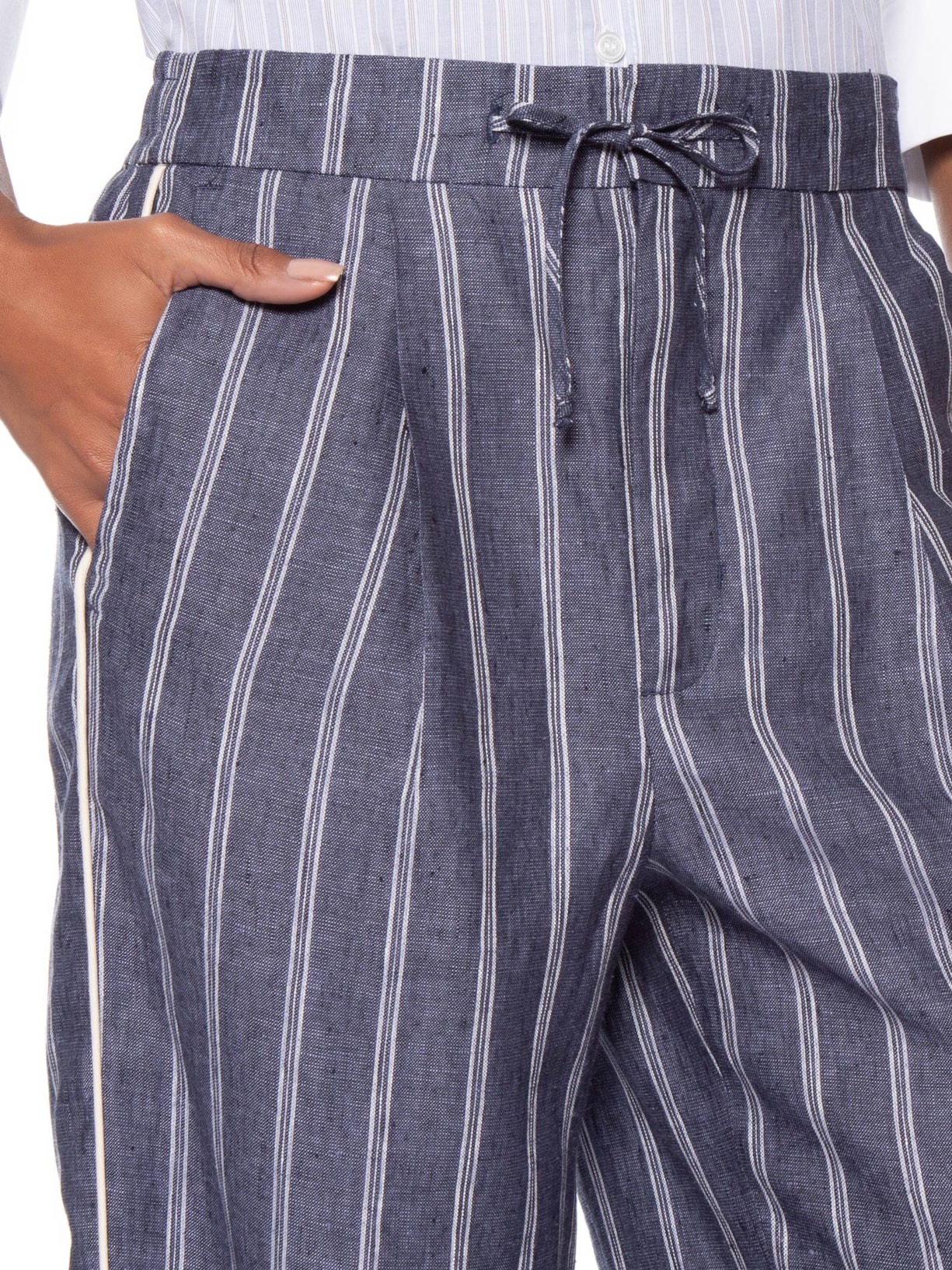 Calça Feminina Listra Vivo Lateral Azul Animale