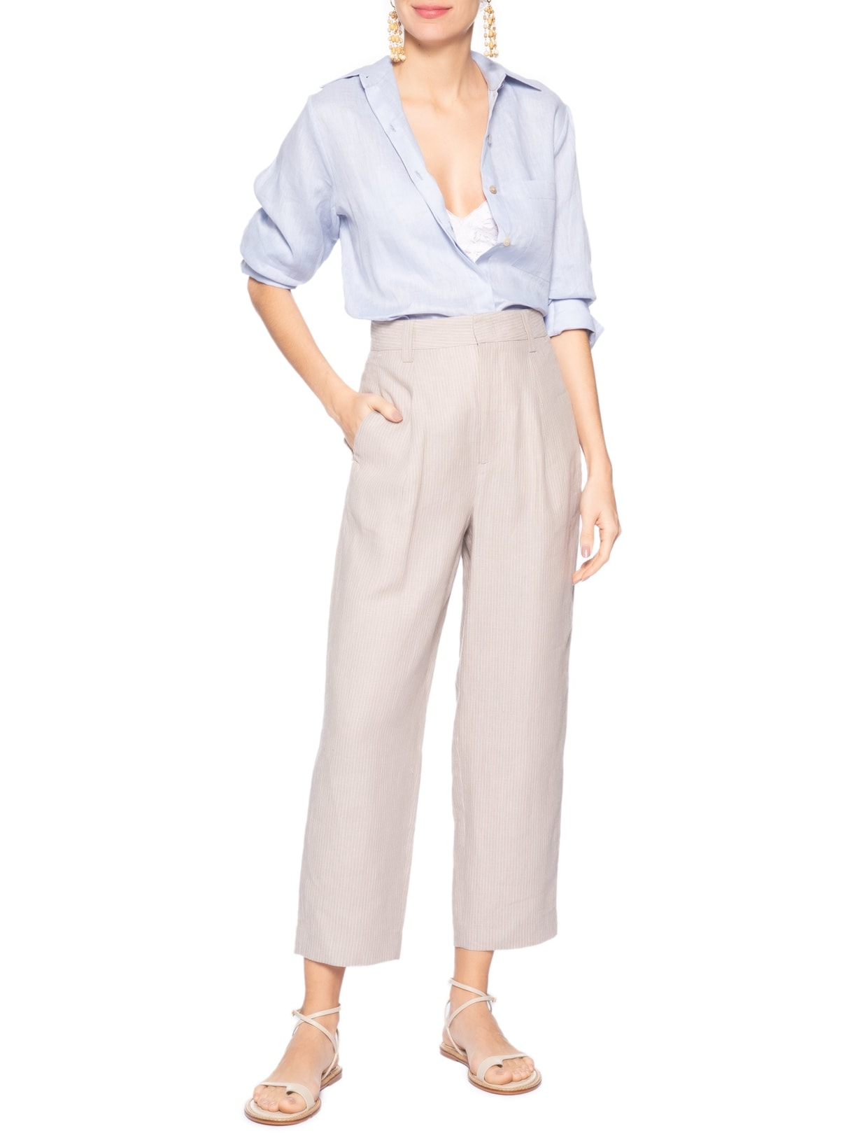Calça Feminina Listra – Cinza Animale