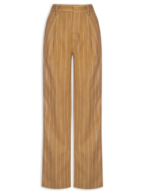 Calça Feminina Listras - Marrom