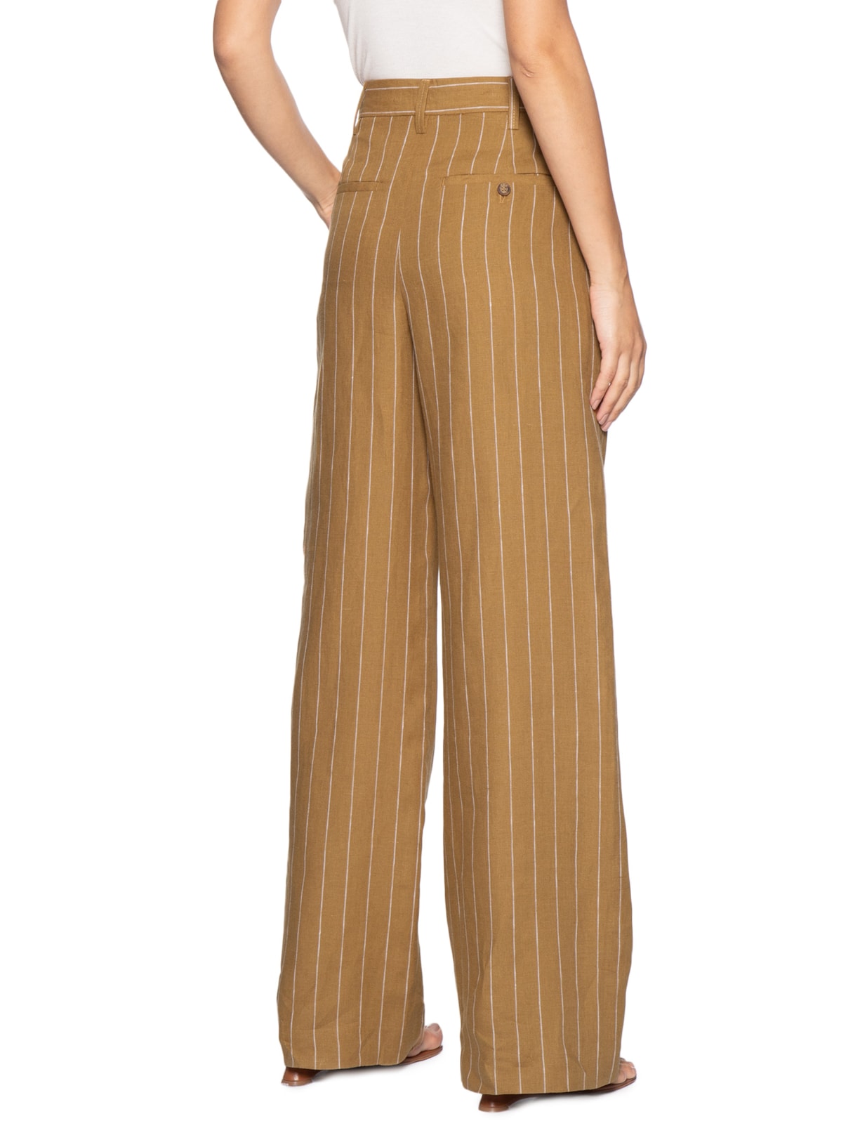 Calça Feminina Listras Marrom Animale