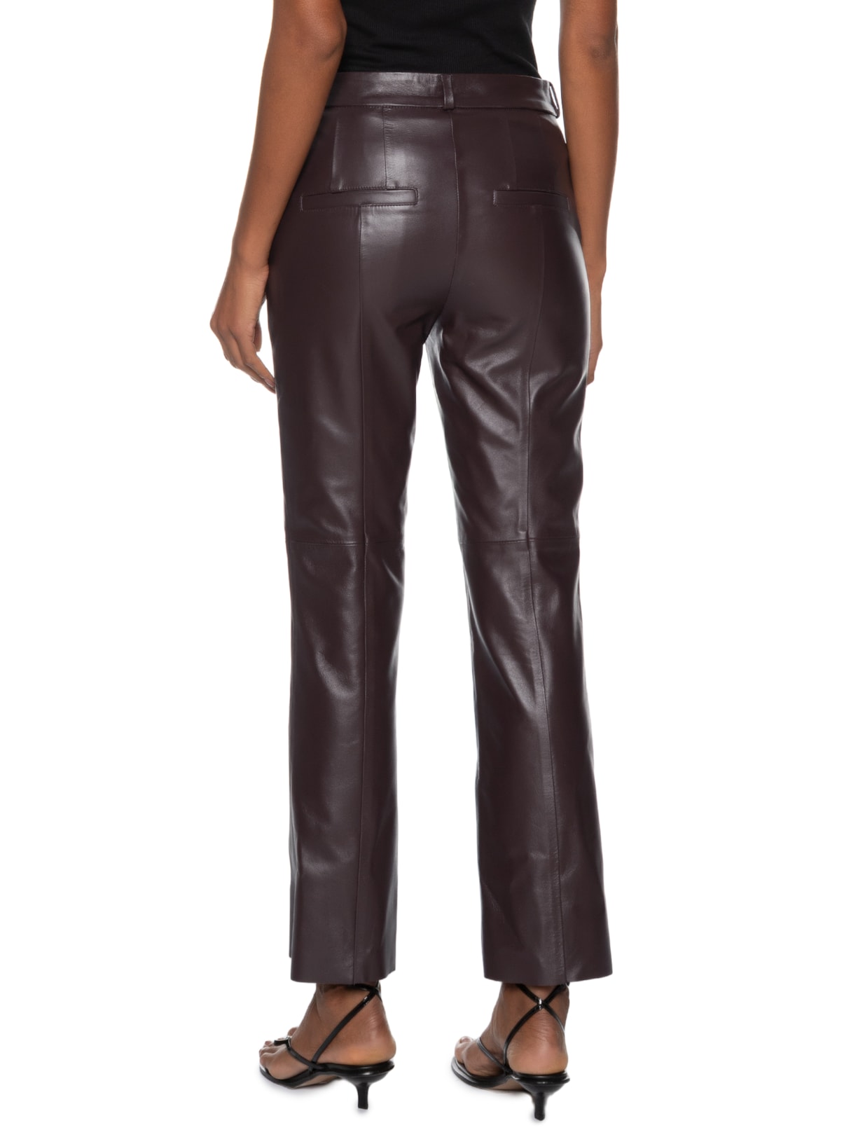 Calça Feminina Liz Fig Couro Marrom Bo.bô