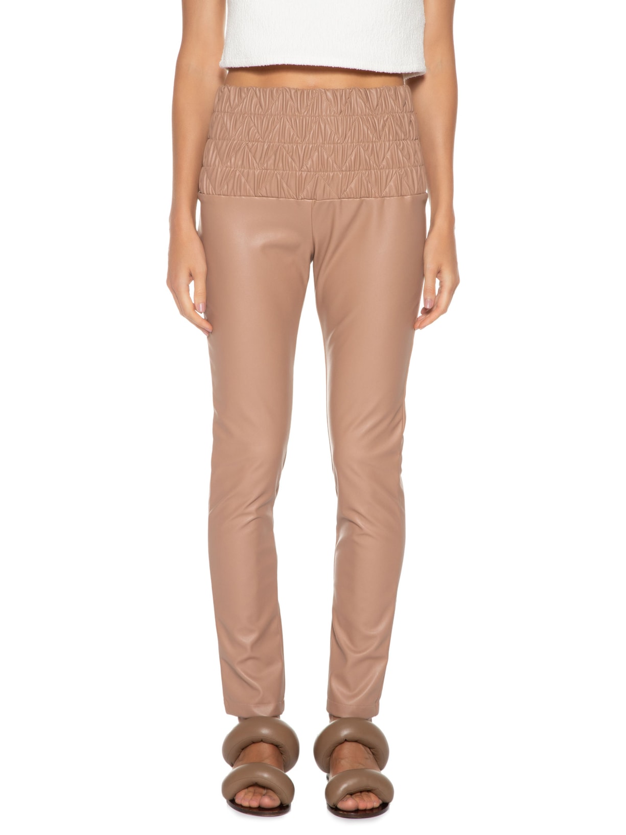 Calça Feminina Lomami Bege A.niemeyer