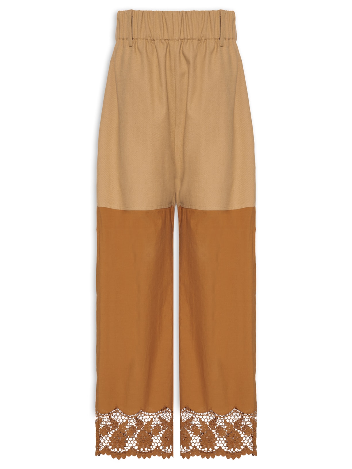 Calça Feminina Lona Louise Marrom Paula Raia