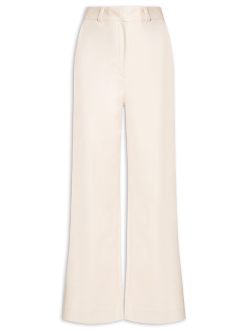 Calça Feminina Longa Flare - Off White