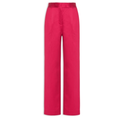Calça Feminina Longa Prega Rasa - Rosa