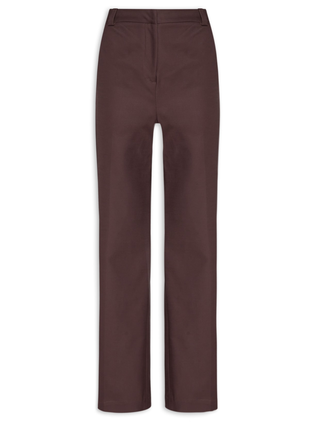Calça Feminina Longa Semi Flare Vinco - Marrom