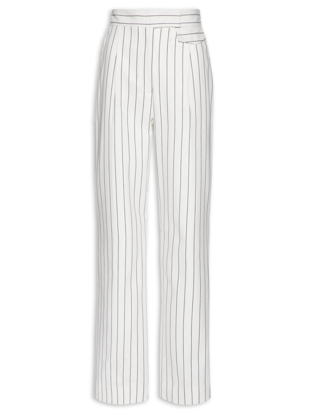Calça Feminina Longa Vinco Bolso Extra - Off White