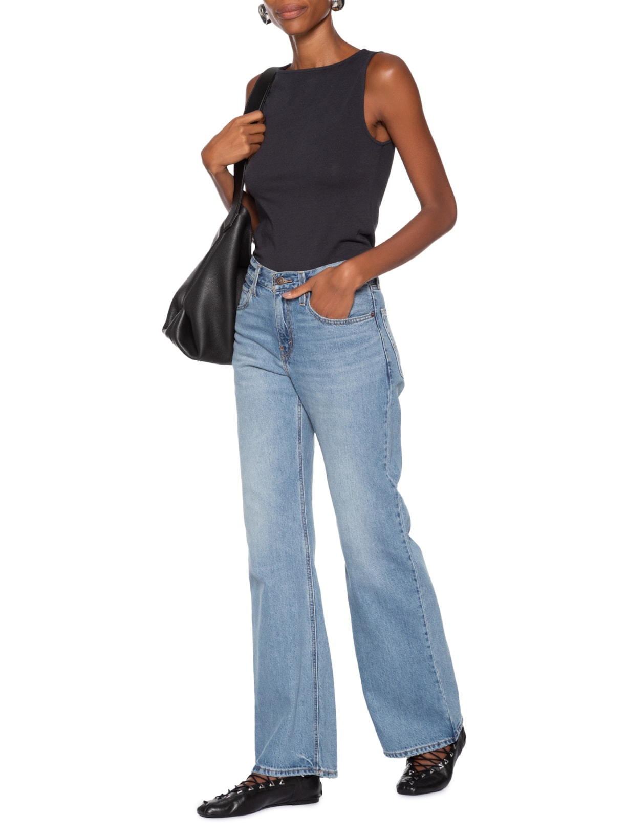 Calça Feminina Loose Boot Azul Levi's