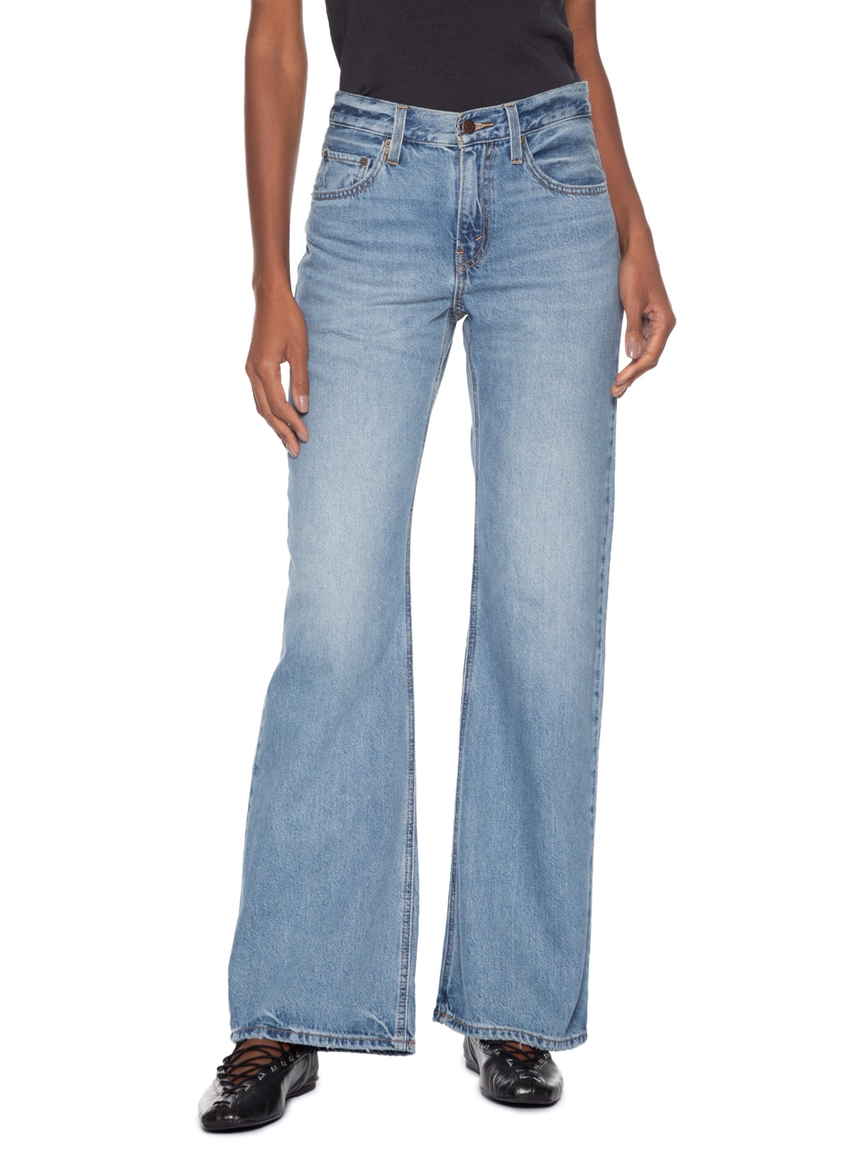 Calça Feminina Loose Boot Azul Levi's