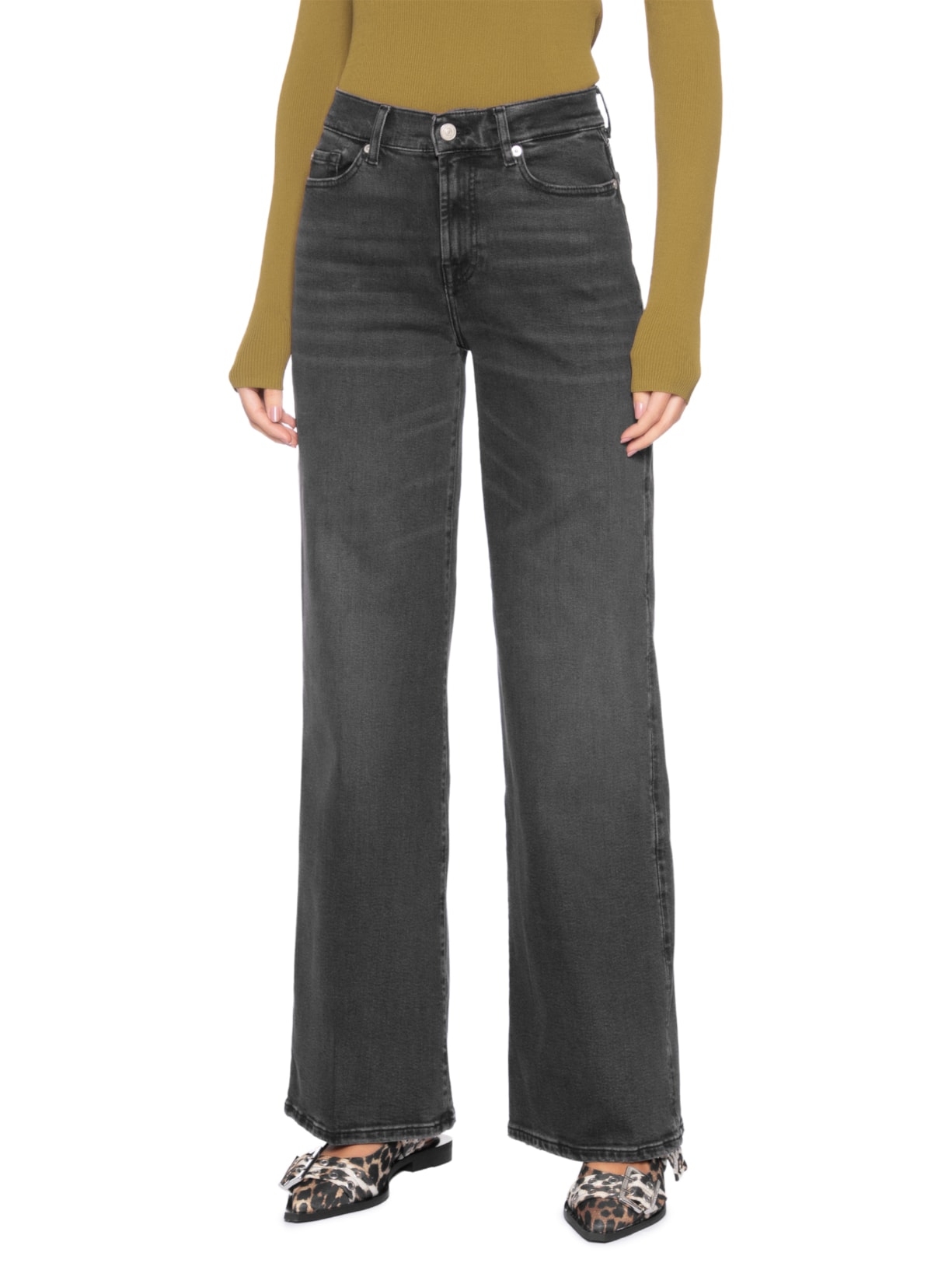 Calça Feminina Lotta Bottomline Preto 7 For All Mankind