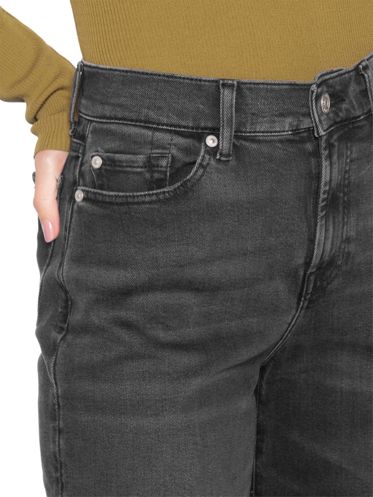 Calça Feminina Lotta Bottomline Preto 7 For All Mankind