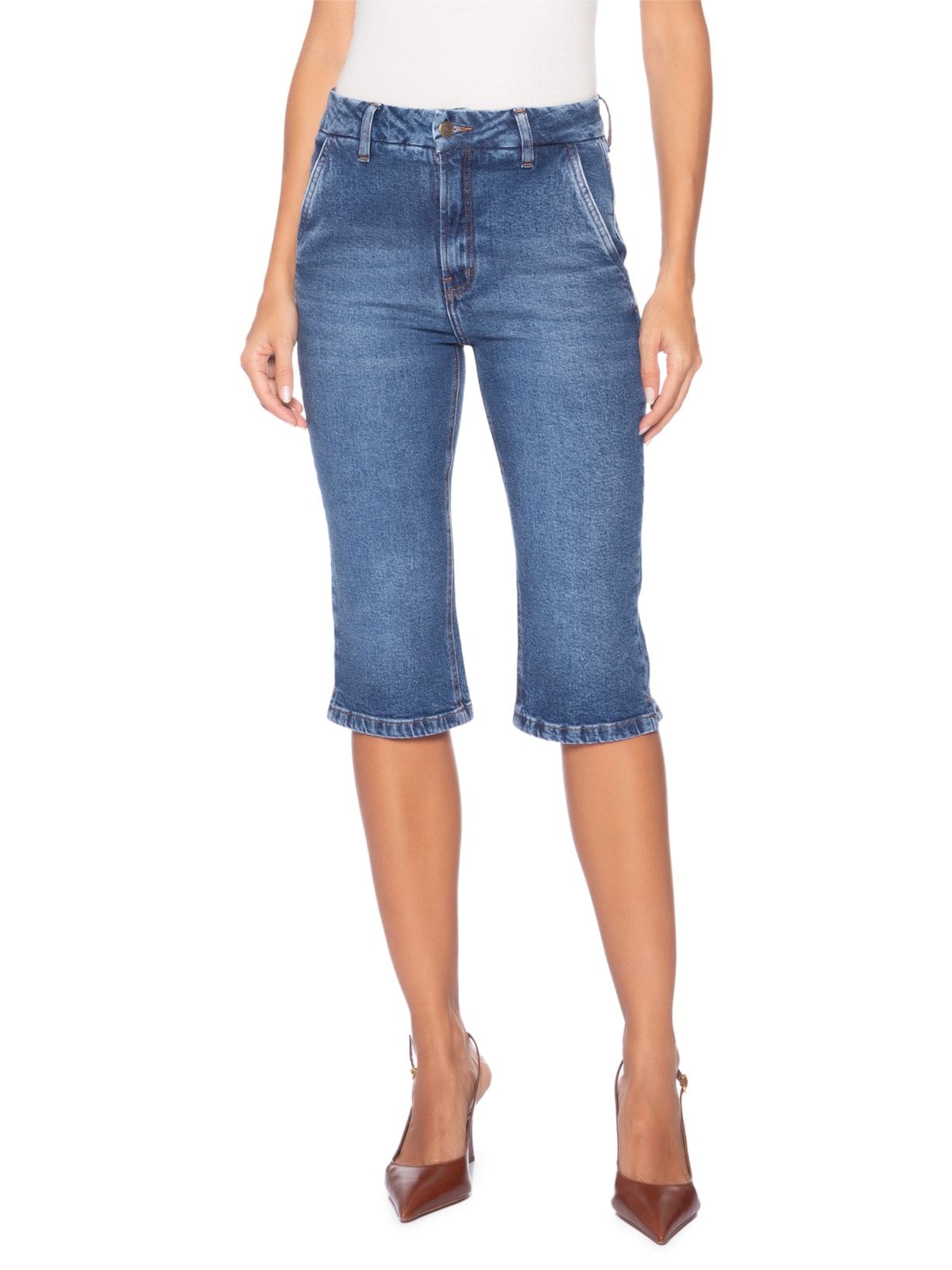 Calça Feminina Louise Azul Carol Bassi